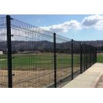 Black PVC Coated Welded Wire Mesh Fence 200mm X 50mm 5.5mm Diameter for sale