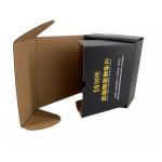 Corrugated Cardboard Black Shipping Boxes Small Debossing ISO9001 for sale