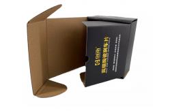 China Corrugated Cardboard Black Shipping Boxes Small Debossing ISO9001 supplier