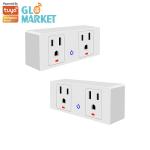US Standard Tuya Wifi Smart Wall Plug Google Assistant Voice And Timing Control for sale