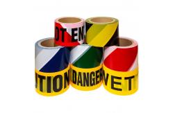 China Custom Logo PE Caution Warning Tape Non-adhesive Barricade Tape for Warning supplier