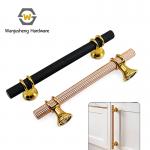 Multi Size Hole Space Cabinet Bar Handle Textured Aluminum Drawer Pull for Closet Dresser Storage Cabinet for sale