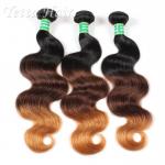 Peruvian 7A Grade Virgin Hair / Double Weft  Human Hair Weave for sale