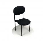 Powder Metal Leg 16KGS 850mm Oval Back Dining Chair for sale