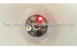 China Waterproof  Round Flashing LED Module for Kid 's Clothing , Shoes, Pillow supplier