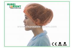 China Lightweight Disposable Nonwoven Mob Cap With Double Elastic supplier