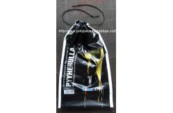 China Customized Black Disposable Garbage Bag with Ribbon / Disposable Trash Bag supplier
