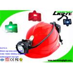 Semi Corded Coal Miner Hard Hat Light 6.8Ah Li - Ion Battery With 2 SMD Back Up Lights for sale