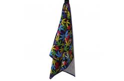 China Microfiber Suede Waffle Weave Drying Towel Mens Towel Poncho Custom Design Print supplier