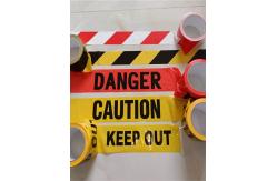 China Custom Printing Logo Warning Tape PE Non-adhesive Barricade Tape supplier