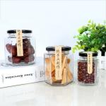 180ml / 280ml / 380ml Glass Jam Jar Hexagonal Shape Lead Free For Kitchen