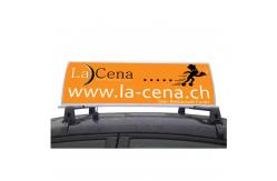 China Double Side P5 Advertising LED Display Car Roof Sign Taxi Top Led Display supplier