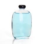 Custom 50ml 200ml Small Glass Juice Bottles Flat With Screw Lid