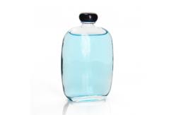 China Custom 50ml 200ml Small Glass Juice Bottles Flat With Screw Lid supplier