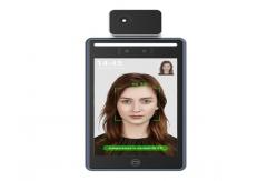 China Facial Recognition Thermometer Kiosk , 0.5-1.5m Thermal Body Temperature Detection System supplier