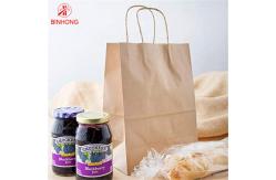 China Durable 10×5×13''  Kraft Paper Bag With Handles supplier