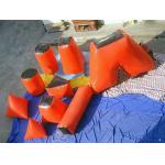 Red 0.6mm PVC Tarpaulin inflatable Paintball bunker for paintball sports for sale