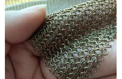China 18mm Bronze Color Chainmail Wire Mesh supplier