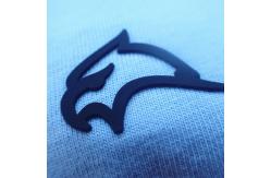 China Matt Black 3D OEM Silicone Heat Transfer Labels supplier