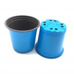 Cylindrical 0.5L Mini White Plastic Flower Pots Easy Transplanting