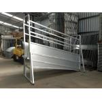10' Height Adjustable Cattle Fence Panel Galvanized Cattle Loading Ramp With Sliding Gates