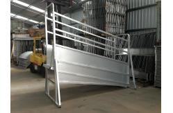 China 10' Height Adjustable Cattle Fence Panel Galvanized Cattle Loading Ramp With Sliding Gates supplier