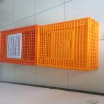 PE 28.5cm Height 14 Chicken 50kgs Plastic Poultry Crate