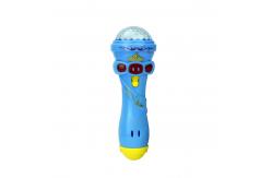 China Customized Toy Light Flashing Projection Wireless Microphone Torch Shape Cute Glow Toy supplier