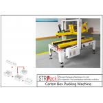 Flaps Carton Packing Machine / Automatic Carton Folding Machine With Both Sides Drive