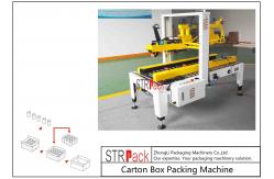 China Flaps Carton Packing Machine / Automatic Carton Folding Machine With Both Sides Drive supplier