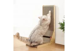 China High Density Cat Scratch Board L Shaped Large Cat Scratcher Cardboard supplier