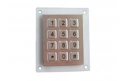 China IK09 ESD Metal Numeric Keypad SUS304 Brushed For Bank Kiosks supplier