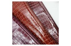 China Glossy Crocodile PVC Leather Packaging Box Crocodile Embossed Leather supplier