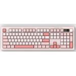 Full-size Waterproof Keyboard Features A Silver Paste Film Structure Offers White Light And Rainbow Backlighting Modes for sale