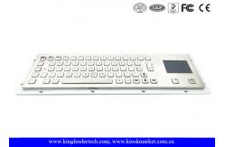 China Brushed Stainless Steel Industrial Keyboard With Touchpad IP65 With 64 Keys supplier
