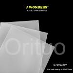 Matte 67x103mm 7 Wonders Clear Card Sleeves Easy Shuffling Non Glare for sale