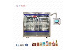 China Honey Paste Canned Cylinder Weight Tomato Sauce 6 Head Bottle Filling Machine supplier