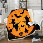 50cm*60cm soft Halloween Printed Flannel Blanket Multi Usage for sale
