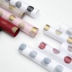 Polka Dot Pattern Eco-Friendly Nonwoven Florist Wrapping Paper Sheets 60cm*60cm for sale