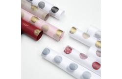 China Polka Dot Pattern Eco-Friendly Nonwoven Florist Wrapping Paper Sheets 60cm*60cm supplier