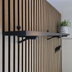 Vertical Acoustic Wood Slats Panel Acoustic Timber Board For Wall Decoration for sale