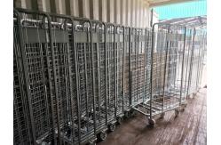 China 2 Side Logistics Trolley Nestable Foldable For Warehouse supplier