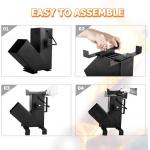 Carbon Steel Fabrication Rocket Stove Metal Fab Products Customized