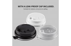 China Printed Hard Transparent Pp Disposable Coffee Cups With Dome Lid Boba Tea Cups supplier