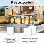 SIXWGH Wireless Wifi Wall Switch Self Powered Network Switch