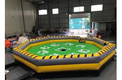 China Meltdown Mechanical 8m Dia Total Wipeout Inflatable For Rotating Obstacles Games supplier