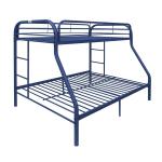 Queen Size Blue Metal Bunk Bed Frame Adult For School for sale