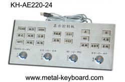 China Metal Industrial Control Platform Flat key Keyboard , Metallic Keyboard supplier
