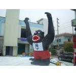 CE outdoor lovely inflatable blk gorilla model, animal character inflatables for sale