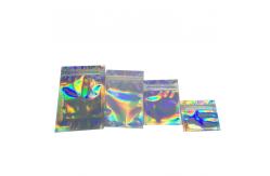 China Resealable Holographic Printing Laser Film Bag k Pouch For Cosmetic Sample supplier
